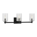 Three Light Wall / Bath<br /><span style="color:#4AB0CE;">Entrega: 4-10 dias en USA</span><br /><span style="color:#4AB0CE;font-size:60%;">PREGUNTE POR ENTREGA EN PANAMA</span><br />Collection: Parker<br />Finish: Midnight Black