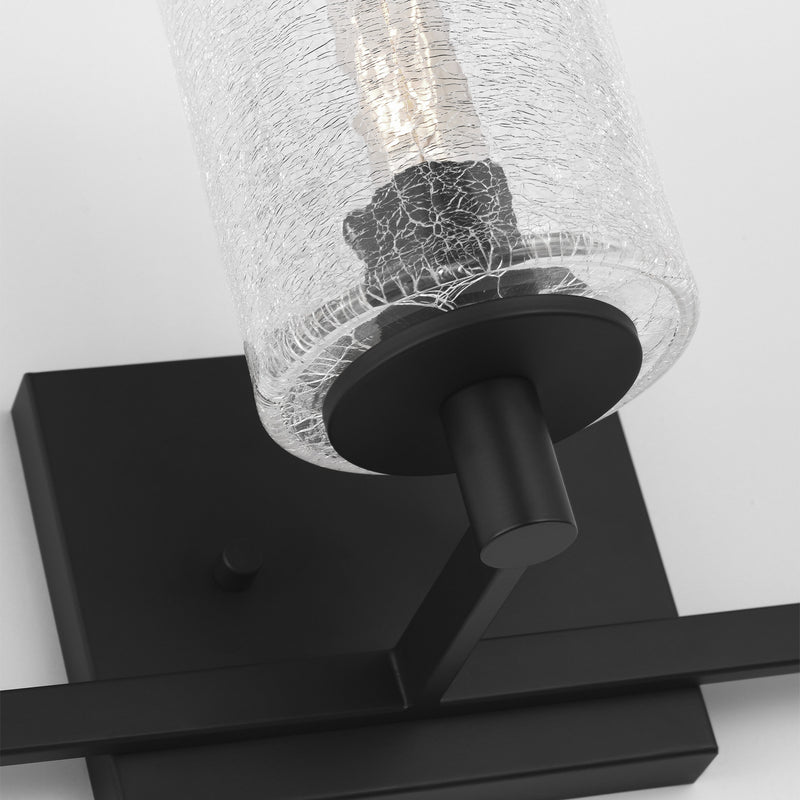 Generation Lighting - GLV1033EN/MBK - Three Light Wall / Bath - Parker - Midnight Black