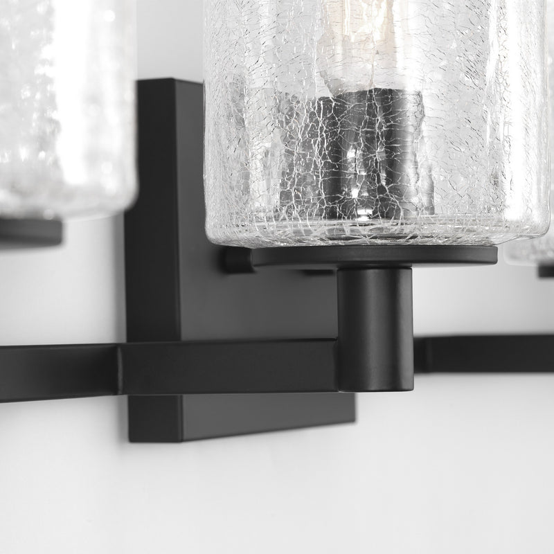 Four Light Wall / Bath<br /><span style="color:#4AB0CE;">Entrega: 4-10 dias en USA</span><br /><span style="color:#4AB0CE;font-size:60%;">PREGUNTE POR ENTREGA EN PANAMA</span><br />Collection: Parker<br />Finish: Midnight Black