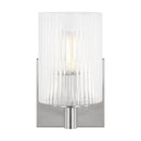 One Light Wall / Bath Sconce<br /><span style="color:#4AB0CE;">Entrega: 4-10 dias en USA</span><br /><span style="color:#4AB0CE;font-size:60%;">PREGUNTE POR ENTREGA EN PANAMA</span><br />Collection: Lando<br />Finish: Brushed Steel