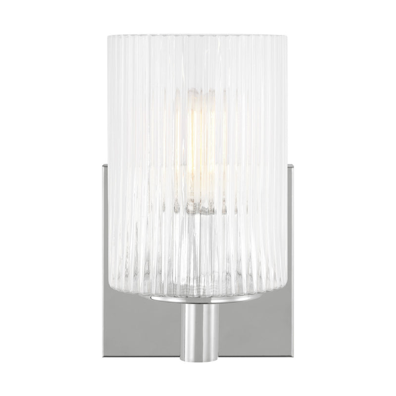One Light Wall / Bath Sconce<br /><span style="color:#4AB0CE;">Entrega: 4-10 dias en USA</span><br /><span style="color:#4AB0CE;font-size:60%;">PREGUNTE POR ENTREGA EN PANAMA</span><br />Collection: Lando<br />Finish: Chrome