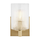 One Light Wall / Bath Sconce<br /><span style="color:#4AB0CE;">Entrega: 4-10 dias en USA</span><br /><span style="color:#4AB0CE;font-size:60%;">PREGUNTE POR ENTREGA EN PANAMA</span><br />Collection: Lando<br />Finish: Satin Bronze