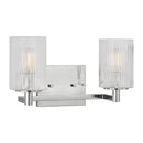 Two Light Wall / Bath<br /><span style="color:#4AB0CE;">Entrega: 4-10 dias en USA</span><br /><span style="color:#4AB0CE;font-size:60%;">PREGUNTE POR ENTREGA EN PANAMA</span><br />Collection: Lando<br />Finish: Chrome
