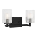 Two Light Wall / Bath<br /><span style="color:#4AB0CE;">Entrega: 4-10 dias en USA</span><br /><span style="color:#4AB0CE;font-size:60%;">PREGUNTE POR ENTREGA EN PANAMA</span><br />Collection: Lando<br />Finish: Midnight Black