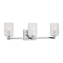 Three Light Wall / Bath<br /><span style="color:#4AB0CE;">Entrega: 4-10 dias en USA</span><br /><span style="color:#4AB0CE;font-size:60%;">PREGUNTE POR ENTREGA EN PANAMA</span><br />Collection: Lando<br />Finish: Chrome