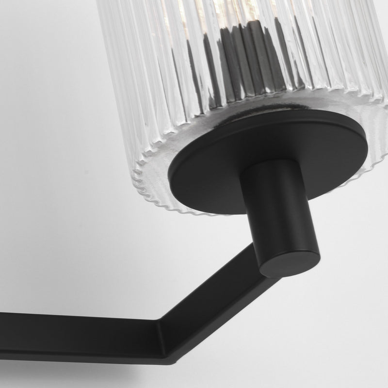 Three Light Wall / Bath<br /><span style="color:#4AB0CE;">Entrega: 4-10 dias en USA</span><br /><span style="color:#4AB0CE;font-size:60%;">PREGUNTE POR ENTREGA EN PANAMA</span><br />Collection: Lando<br />Finish: Midnight Black