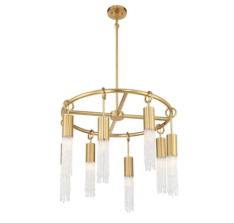 Eight Light Chandelier<br /><span style="color:#4AB0CE;">Entrega: 4-10 dias en USA</span><br /><span style="color:#4AB0CE;font-size:60%;">PREGUNTE POR ENTREGA EN PANAMA</span><br />Collection: Chelsea<br />Finish: Warm Brass