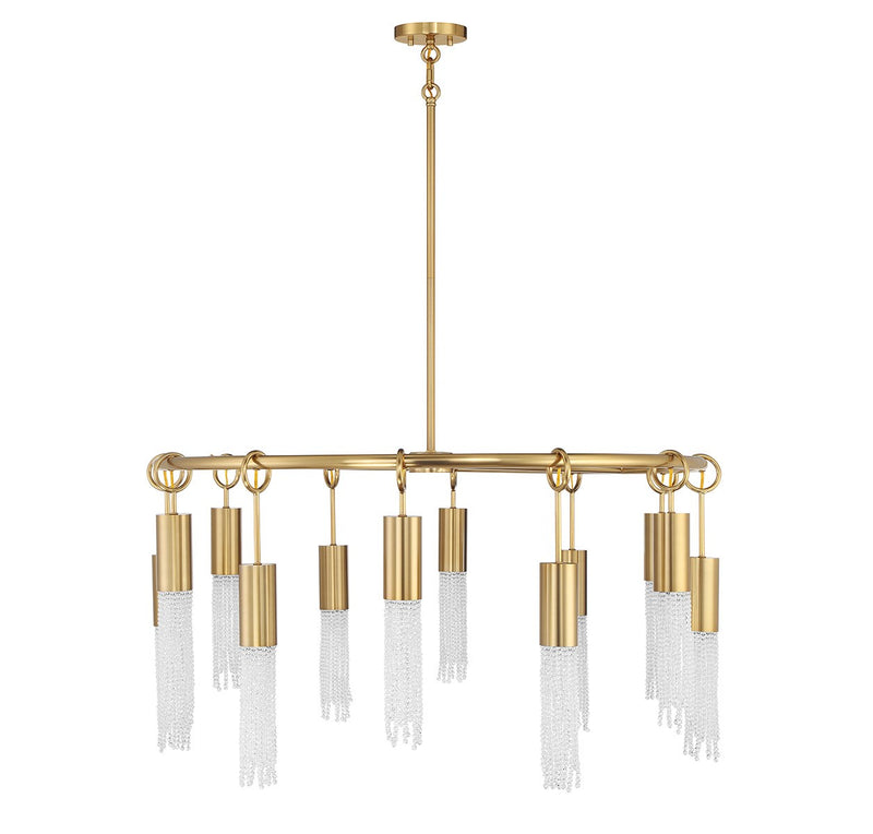 12 Light Chandelier<br /><span style="color:#4AB0CE;">Entrega: 4-10 dias en USA</span><br /><span style="color:#4AB0CE;font-size:60%;">PREGUNTE POR ENTREGA EN PANAMA</span><br />Collection: Chelsea<br />Finish: Warm Brass