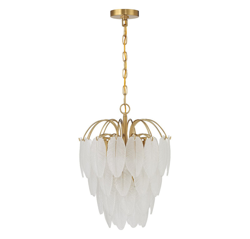 Five Light Chandelier<br /><span style="color:#4AB0CE;">Entrega: 3-4 semanas en USA</span><br /><span style="color:#4AB0CE;font-size:60%;">PREGUNTE POR ENTREGA EN PANAMA</span><br />Collection: Boa<br />Finish: Warm Brass