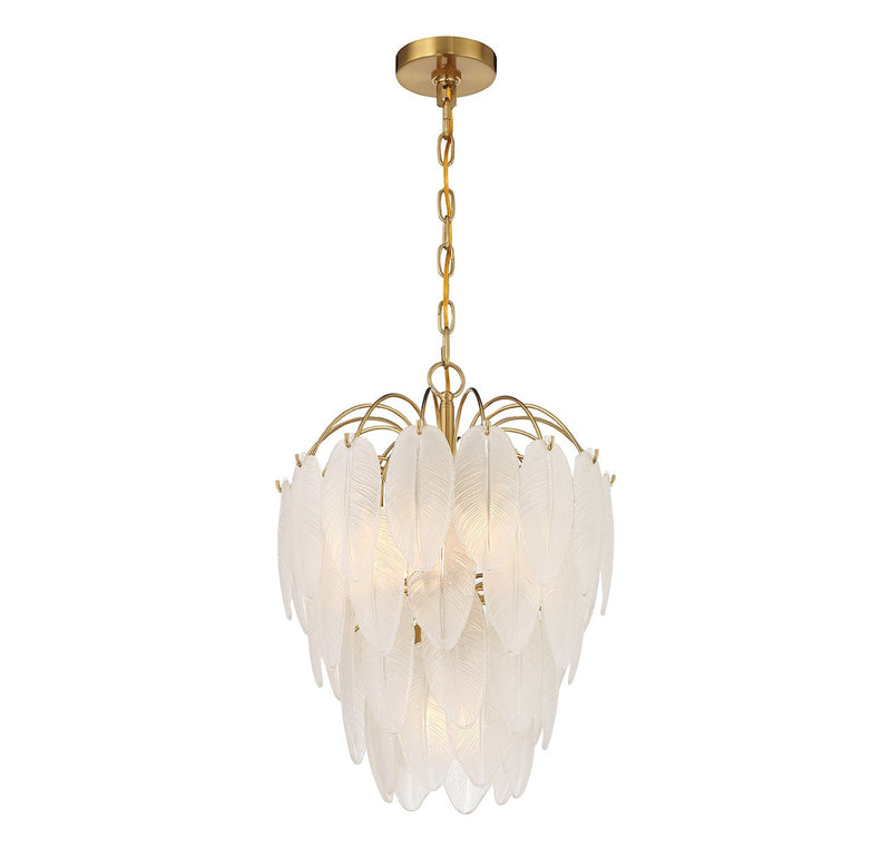 Five Light Chandelier<br /><span style="color:#4AB0CE;">Entrega: 3-4 semanas en USA</span><br /><span style="color:#4AB0CE;font-size:60%;">PREGUNTE POR ENTREGA EN PANAMA</span><br />Collection: Boa<br />Finish: Warm Brass