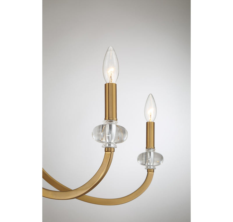 12 Light Chandelier<br /><span style="color:#4AB0CE;">Entrega: 4-10 dias en USA</span><br /><span style="color:#4AB0CE;font-size:60%;">PREGUNTE POR ENTREGA EN PANAMA</span><br />Collection: Bergdorf<br />Finish: Warm Brass