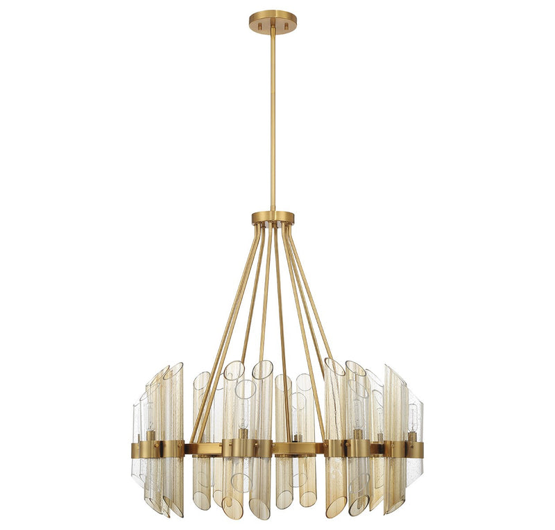 Eight Light Chandelier<br /><span style="color:#4AB0CE;">Entrega: 4-10 dias en USA</span><br /><span style="color:#4AB0CE;font-size:60%;">PREGUNTE POR ENTREGA EN PANAMA</span><br />Collection: Biltmore<br />Finish: Warm Brass