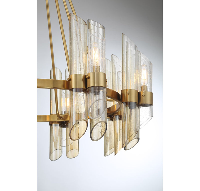 Eight Light Chandelier<br /><span style="color:#4AB0CE;">Entrega: 4-10 dias en USA</span><br /><span style="color:#4AB0CE;font-size:60%;">PREGUNTE POR ENTREGA EN PANAMA</span><br />Collection: Biltmore<br />Finish: Warm Brass