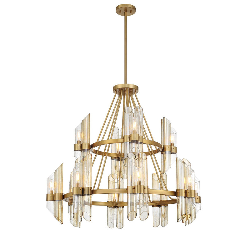 12 Light Chandelier<br /><span style="color:#4AB0CE;">Entrega: 4-10 dias en USA</span><br /><span style="color:#4AB0CE;font-size:60%;">PREGUNTE POR ENTREGA EN PANAMA</span><br />Collection: Biltmore<br />Finish: Warm Brass