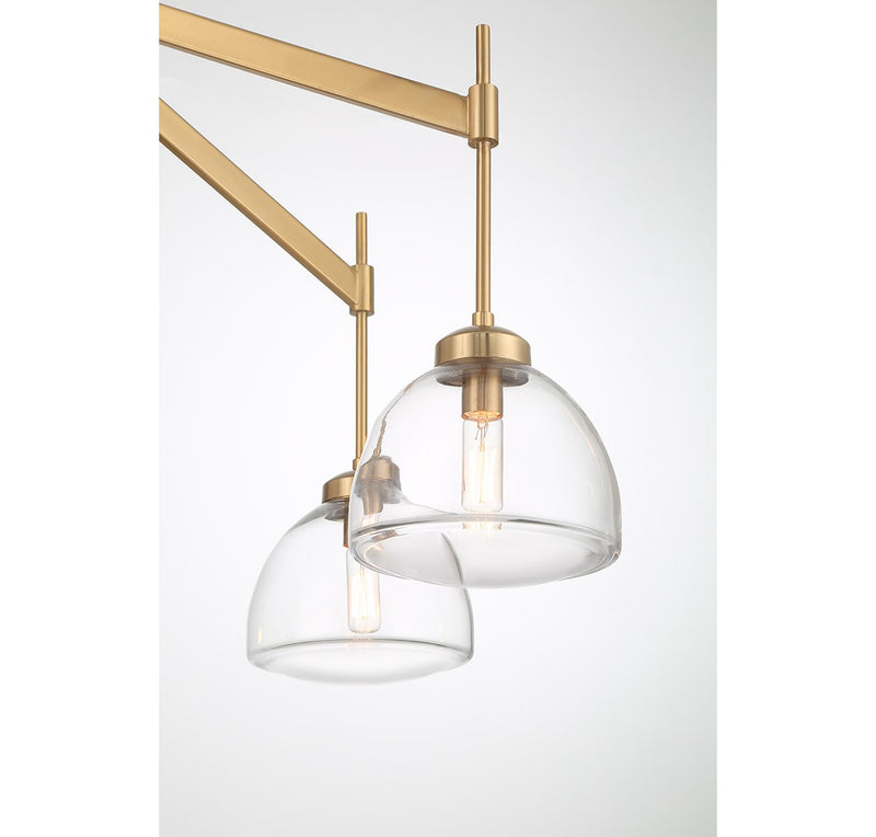 Six Light Chandelier<br /><span style="color:#4AB0CE;">Entrega: 4-10 dias en USA</span><br /><span style="color:#4AB0CE;font-size:60%;">PREGUNTE POR ENTREGA EN PANAMA</span><br />Collection: Corbin<br />Finish: Warm Brass