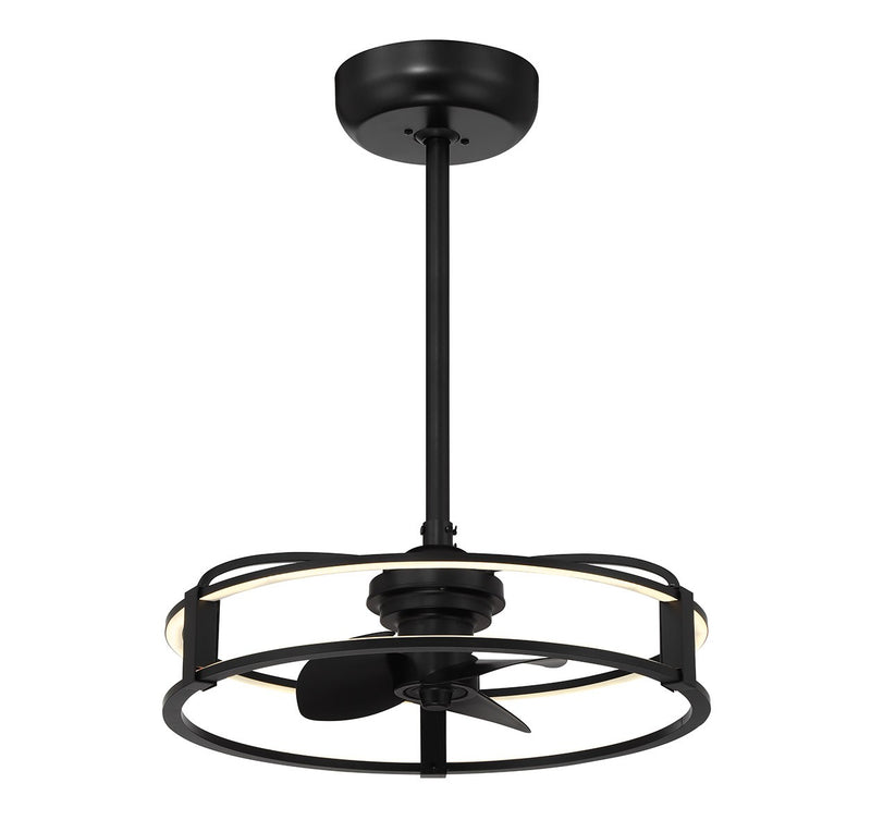 LED Fan D'Lier<br /><span style="color:#4AB0CE;">Entrega: 4-10 dias en USA</span><br /><span style="color:#4AB0CE;font-size:60%;">PREGUNTE POR ENTREGA EN PANAMA</span><br />Collection: Vesta<br />Finish: Matte Black