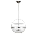Four Light Convertible Semi-Flush/Pendant<br /><span style="color:#4AB0CE;">Entrega: 4-10 dias en USA</span><br /><span style="color:#4AB0CE;font-size:60%;">PREGUNTE POR ENTREGA EN PANAMA</span><br />Collection: Denmar<br />Finish: Polished Chrome