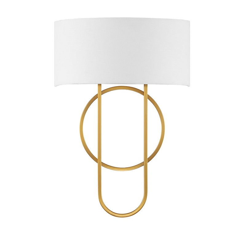 Two Light Wall Sconce<br /><span style="color:#4AB0CE;">Entrega: 4-10 dias en USA</span><br /><span style="color:#4AB0CE;font-size:60%;">PREGUNTE POR ENTREGA EN PANAMA</span><br />Collection: Tempe<br />Finish: Warm Brass