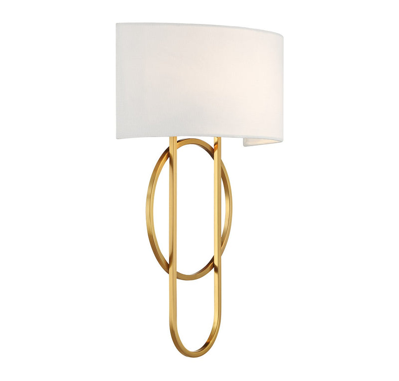 Two Light Wall Sconce<br /><span style="color:#4AB0CE;">Entrega: 4-10 dias en USA</span><br /><span style="color:#4AB0CE;font-size:60%;">PREGUNTE POR ENTREGA EN PANAMA</span><br />Collection: Tempe<br />Finish: Warm Brass