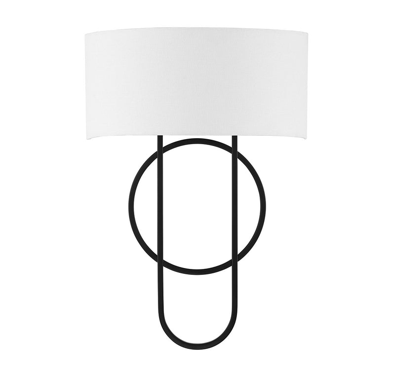 Two Light Wall Sconce<br /><span style="color:#4AB0CE;">Entrega: 4-10 dias en USA</span><br /><span style="color:#4AB0CE;font-size:60%;">PREGUNTE POR ENTREGA EN PANAMA</span><br />Collection: Tempe<br />Finish: Matte Black