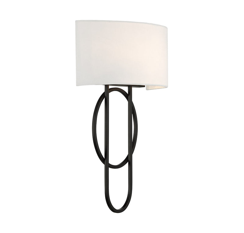 Two Light Wall Sconce<br /><span style="color:#4AB0CE;">Entrega: 4-10 dias en USA</span><br /><span style="color:#4AB0CE;font-size:60%;">PREGUNTE POR ENTREGA EN PANAMA</span><br />Collection: Tempe<br />Finish: Matte Black