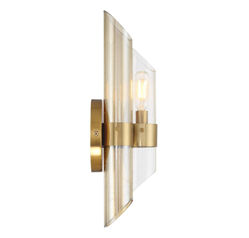 One Light Wall Sconce<br /><span style="color:#4AB0CE;">Entrega: 4-10 dias en USA</span><br /><span style="color:#4AB0CE;font-size:60%;">PREGUNTE POR ENTREGA EN PANAMA</span><br />Collection: Biltmore<br />Finish: Warm Brass