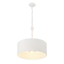 Three Light Pendant<br /><span style="color:#4AB0CE;">Entrega: 4-10 dias en USA</span><br /><span style="color:#4AB0CE;font-size:60%;">PREGUNTE POR ENTREGA EN PANAMA</span><br />Collection: Lodelle<br />Finish: Sand White