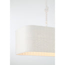 Four Light Island Chandelier<br /><span style="color:#4AB0CE;">Entrega: 4-10 dias en USA</span><br /><span style="color:#4AB0CE;font-size:60%;">PREGUNTE POR ENTREGA EN PANAMA</span><br />Collection: Lodelle<br />Finish: Matte White