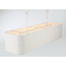 Four Light Island Chandelier<br /><span style="color:#4AB0CE;">Entrega: 4-10 dias en USA</span><br /><span style="color:#4AB0CE;font-size:60%;">PREGUNTE POR ENTREGA EN PANAMA</span><br />Collection: Lodelle<br />Finish: Matte White