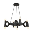 Eight Light Chandelier<br /><span style="color:#4AB0CE;">Entrega: 2-3 semanas en USA</span><br /><span style="color:#4AB0CE;font-size:60%;">PREGUNTE POR ENTREGA EN PANAMA</span><br />Collection: Sadie<br />Finish: Matte Black