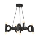 Eight Light Chandelier<br /><span style="color:#4AB0CE;">Entrega: 4-10 dias en USA</span><br /><span style="color:#4AB0CE;font-size:60%;">PREGUNTE POR ENTREGA EN PANAMA</span><br />Collection: Sadie<br />Finish: Matte Black