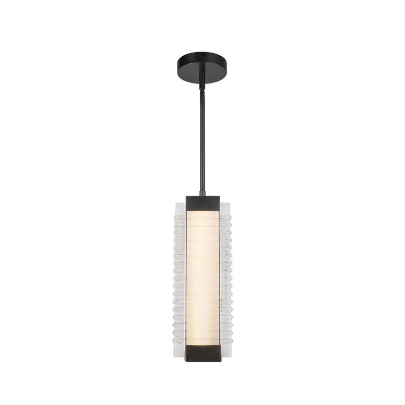 LED Pendant<br /><span style="color:#4AB0CE;">Entrega: 4-10 dias en USA</span><br /><span style="color:#4AB0CE;font-size:60%;">PREGUNTE POR ENTREGA EN PANAMA</span><br />Collection: Alai<br />Finish: Urban Bronze/Ribbed Glass