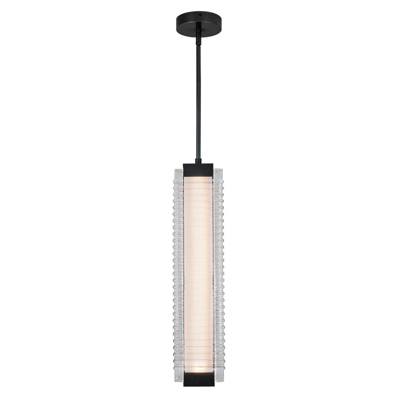 LED Pendant<br /><span style="color:#4AB0CE;">Entrega: 4-10 dias en USA</span><br /><span style="color:#4AB0CE;font-size:60%;">PREGUNTE POR ENTREGA EN PANAMA</span><br />Collection: Alai<br />Finish: Urban Bronze/Ribbed Glass