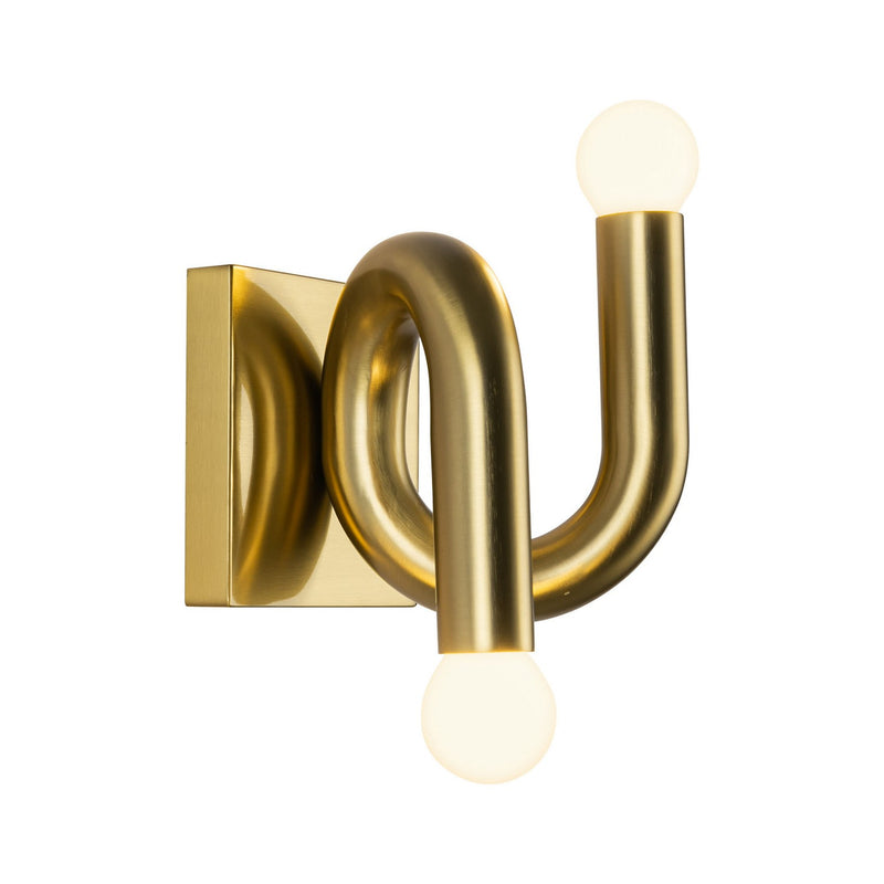 Two Light Wall Vanity<br /><span style="color:#4AB0CE;">Entrega: 4-10 dias en USA</span><br /><span style="color:#4AB0CE;font-size:60%;">PREGUNTE POR ENTREGA EN PANAMA</span><br />Collection: Sadie<br />Finish: Brushed Gold