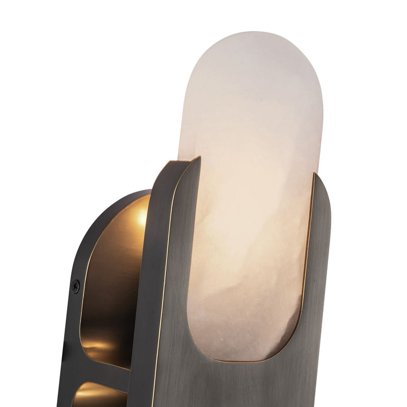 Alora - WV357214UBAR - Two Light Wall Vanity - Odin - Urban Bronze/Alabaster