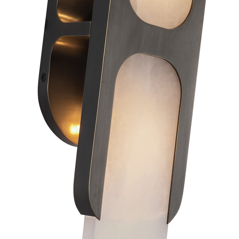 Alora - WV357217UBAR - Two Light Wall Vanity - Odin - Urban Bronze/Alabaster