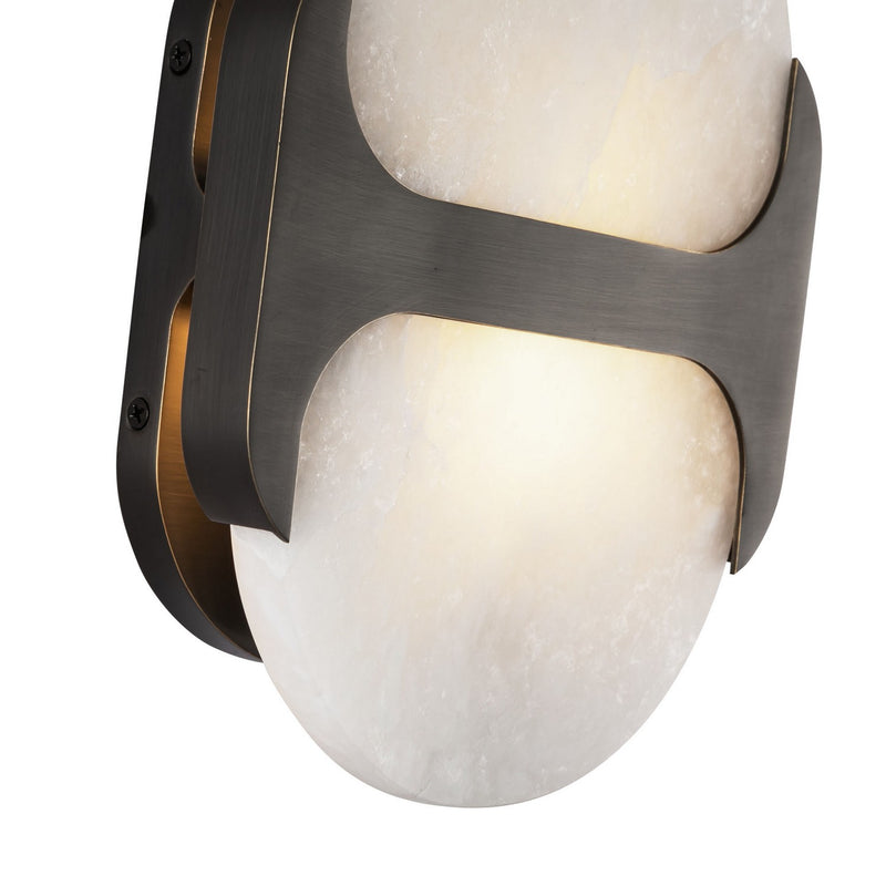 One Light Wall Vanity<br /><span style="color:#4AB0CE;">Entrega: 4-10 dias en USA</span><br /><span style="color:#4AB0CE;font-size:60%;">PREGUNTE POR ENTREGA EN PANAMA</span><br />Collection: Odin<br />Finish: Urban Bronze/Alabaster