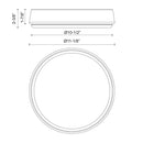 Alora - FM503611BN-5CCT - LED Flush Mount - Laval - Brushed Nickel