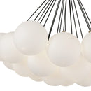 Kuzco Lighting - CH3128-BG/OP - LED Chandelier - Bolla - Brushed Gold/Opal Glass