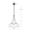 Kuzco Lighting - CH3117-BK - LED Chandelier - Bolla - Black