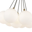 Kuzco Lighting - CH3117-BG/OP - LED Chandelier - Bolla - Brushed Gold/Opal Glass