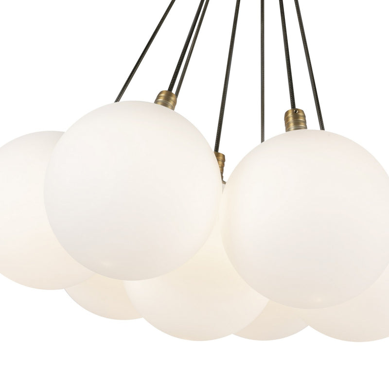 Kuzco Lighting - CH3117-BG/OP - LED Chandelier - Bolla - Brushed Gold/Opal Glass