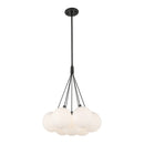 LED Chandelier<br /><span style="color:#4AB0CE;">Entrega: 4-10 dias en USA</span><br /><span style="color:#4AB0CE;font-size:60%;">PREGUNTE POR ENTREGA EN PANAMA</span><br />Collection: Bolla<br />Finish: Black/Opal Glass