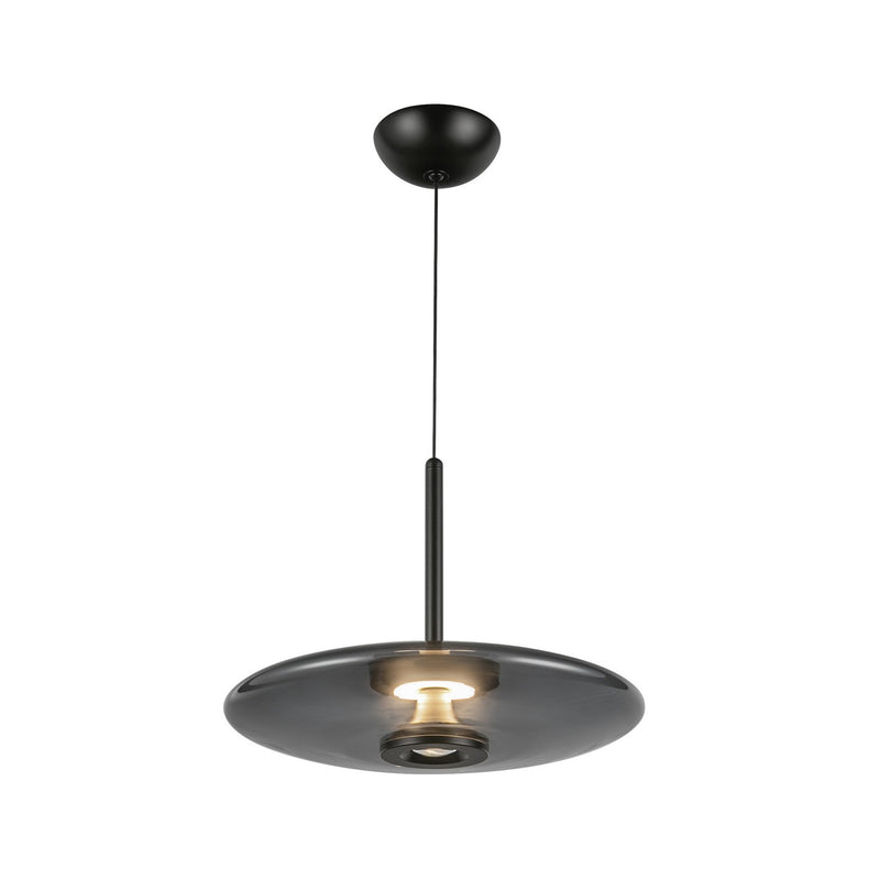 LED Pendant<br /><span style="color:#4AB0CE;">Entrega: 5-6 semanas en USA</span><br /><span style="color:#4AB0CE;font-size:60%;">PREGUNTE POR ENTREGA EN PANAMA</span><br />Collection: Kyoto<br />Finish: Black/Smoked Glass