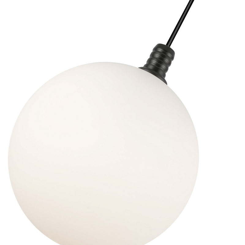 LED Pendant<br /><span style="color:#4AB0CE;">Entrega: 4-10 dias en USA</span><br /><span style="color:#4AB0CE;font-size:60%;">PREGUNTE POR ENTREGA EN PANAMA</span><br />Collection: Bolla<br />Finish: Black/Opal Glass