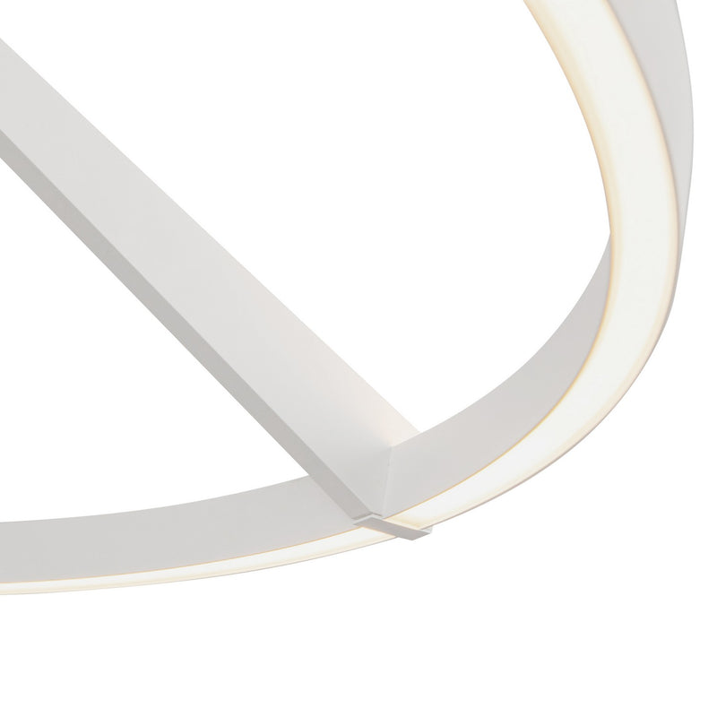Kuzco Lighting - SF27731-WH-3WCCT-UNV - LED Semi-Flush Mount - Roda - White