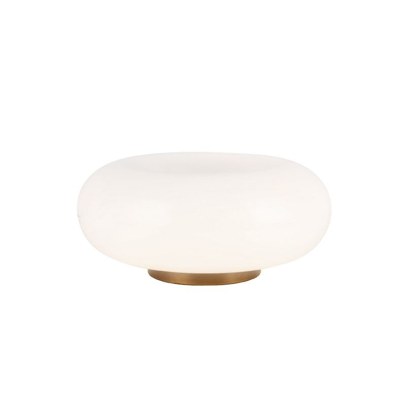 Kuzco Lighting - TL12409-VB/OP - LED Table Lamp - Nimbus - Vintage Brass/Opal Glass