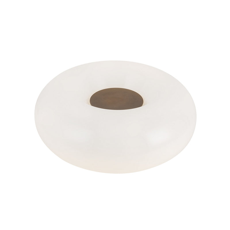 LED Table Lamp<br /><span style="color:#4AB0CE;">Entrega: 4-10 dias en USA</span><br /><span style="color:#4AB0CE;font-size:60%;">PREGUNTE POR ENTREGA EN PANAMA</span><br />Collection: Nimbus<br />Finish: Vintage Brass/Opal Glass