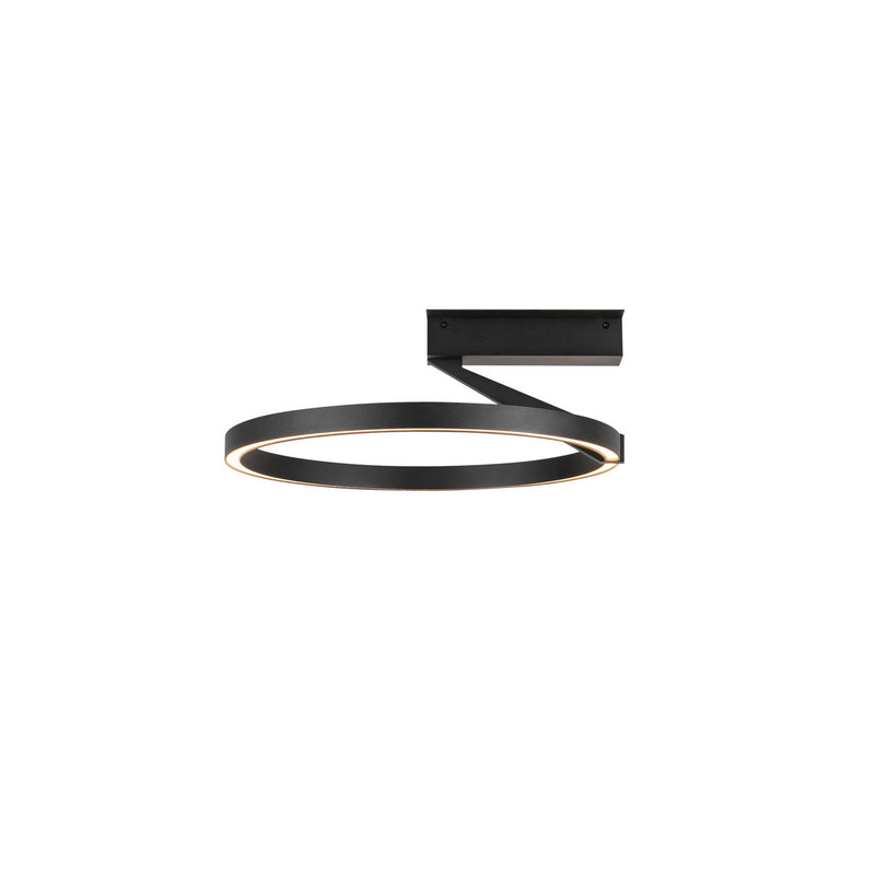 LED Semi-Flush Mount<br /><span style="color:#4AB0CE;">Entrega: 4-10 dias en USA</span><br /><span style="color:#4AB0CE;font-size:60%;">PREGUNTE POR ENTREGA EN PANAMA</span><br />Collection: Roda<br />Finish: Black