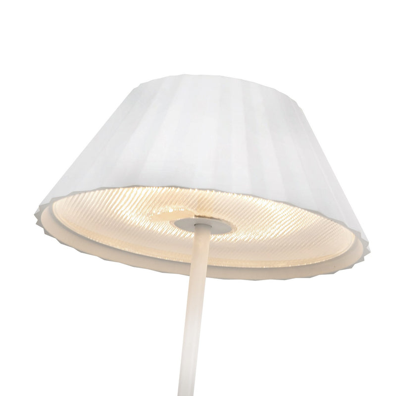 LED Table Lamp<br /><span style="color:#4AB0CE;">Entrega: 4-10 dias en USA</span><br /><span style="color:#4AB0CE;font-size:60%;">PREGUNTE POR ENTREGA EN PANAMA</span><br />Collection: Zola<br />Finish: White